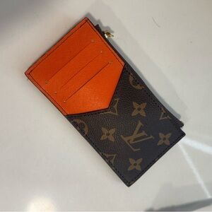 Louis Vuitton Brown and Orange Coin Pouch